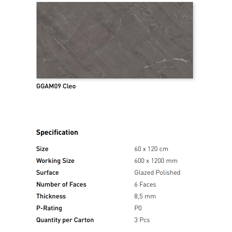 NIRO GRANITE AMORA PGVT GGAM09 CLEO 60X120