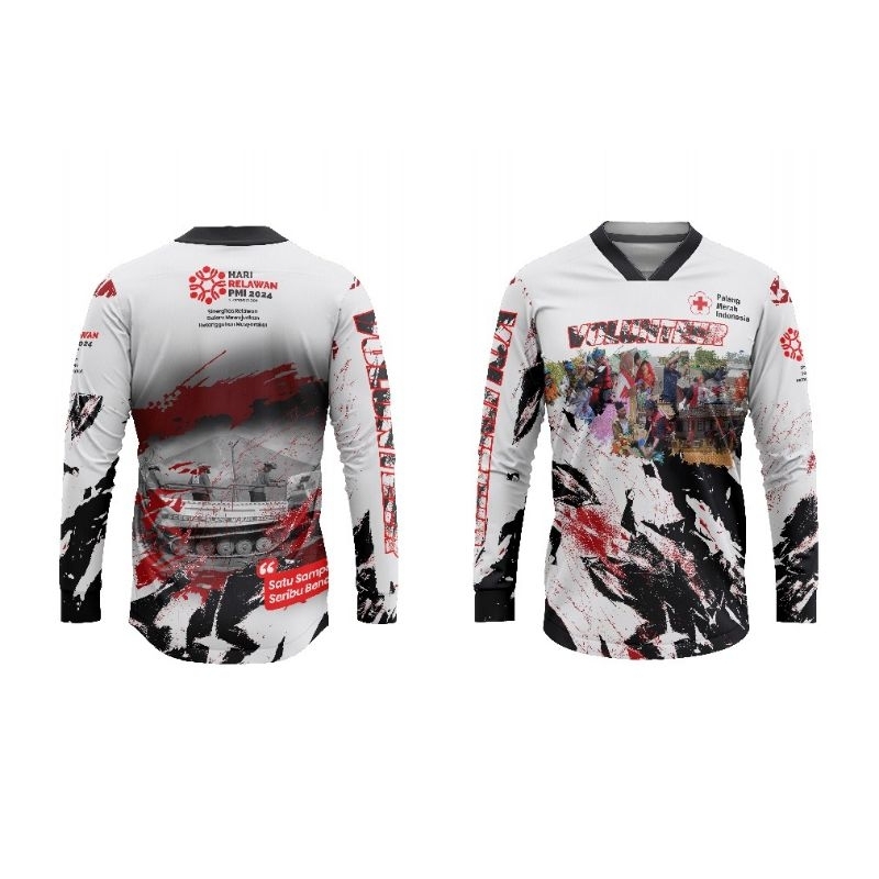 Kaos hari relawan PMI ke 79 Jersey PMI spesial HUT PMI 79