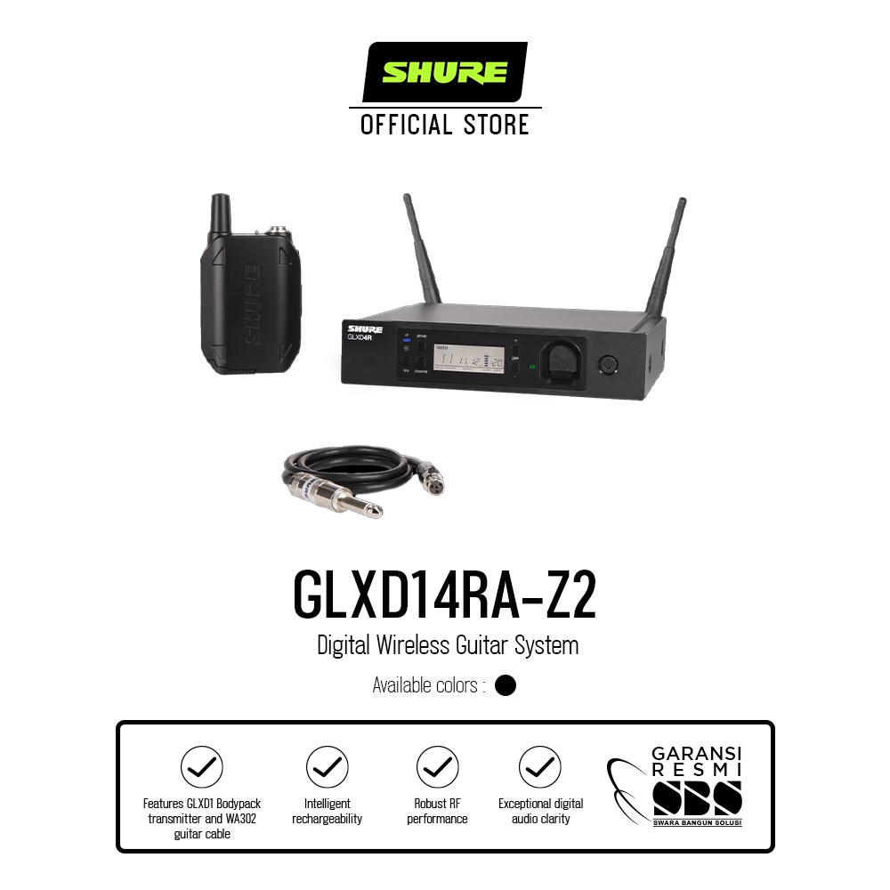 Shure GLXD14RA-Z2 Digital Wireless Guitar System