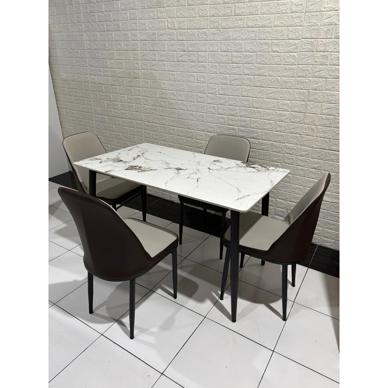 Meja Makan Motif New K4 Marmer By: Mebel Hakim