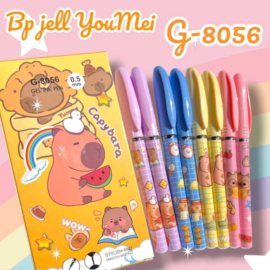

Pulpen Gel YOUMEI G-8056 capybara (12pc)