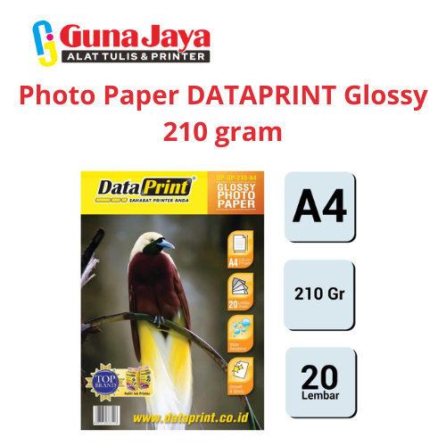 

Photo Paper DATAPRINT Glossy 210 gram - Kertas Foto Berkualitas Tinggi untuk Cetak Foto Jernih