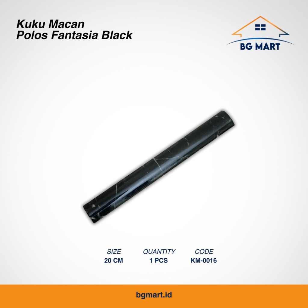 LIST KERAMIK KUKU MACAN MURAH POLOS FANTASIA 20 CM BLACK BONBON KERAMIK BONBON LIST TANGGA LIST PING