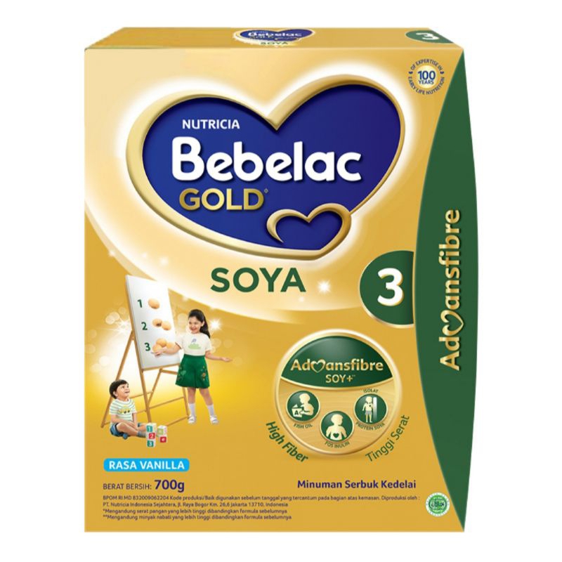 Bebelac Gold Soya3 (Anak +1 Tahun) 700g