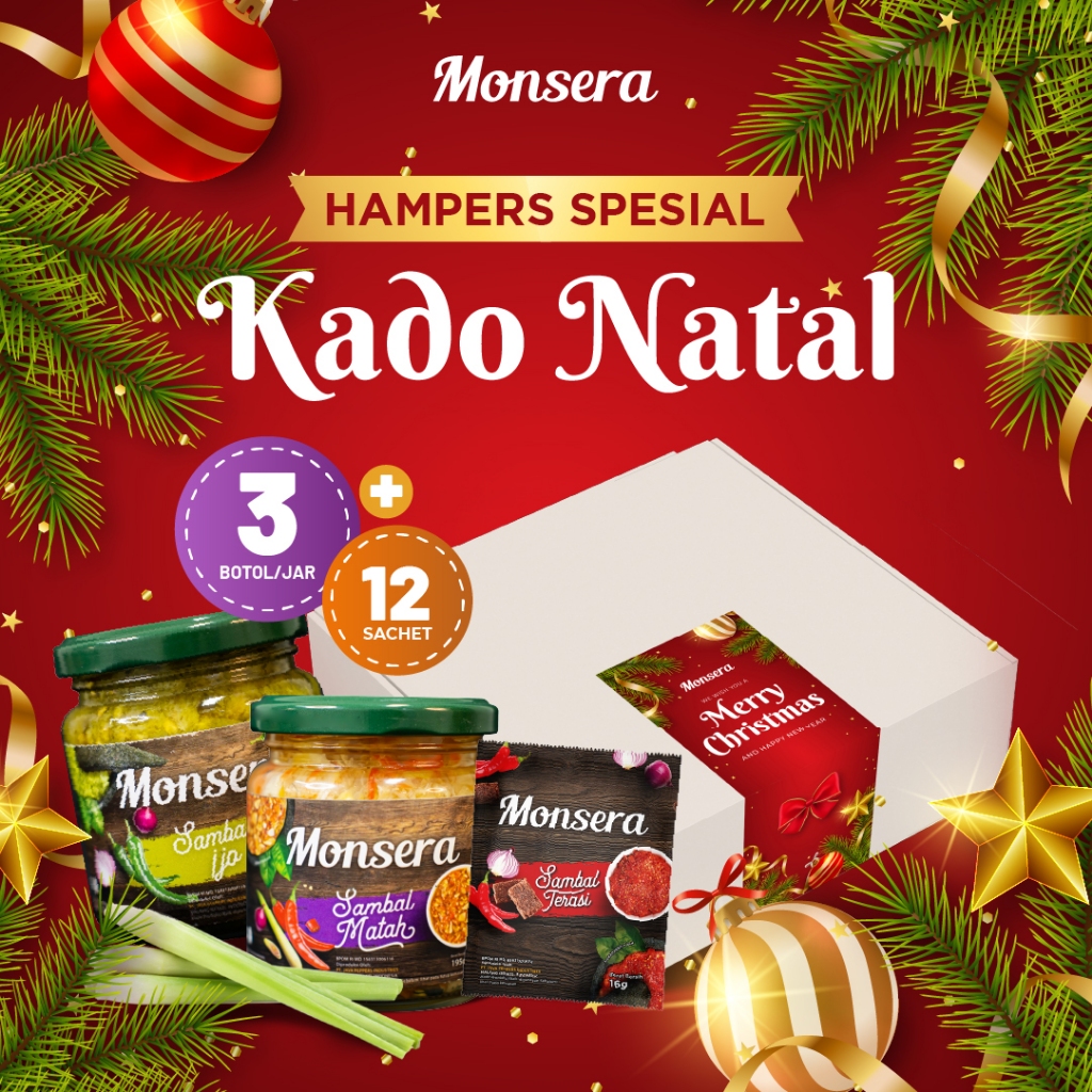 

Paket Hampers Natal 3 botol Sambal Monsera