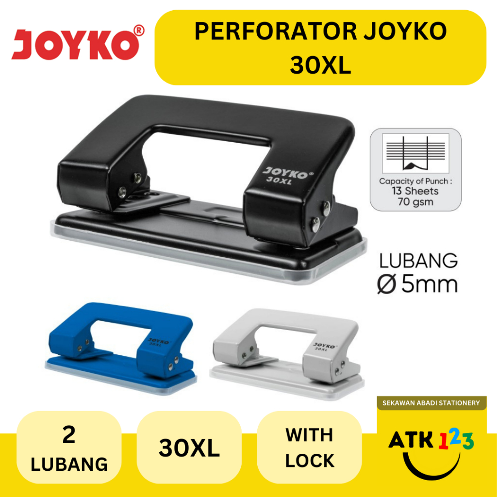 

Perforator / Pembolong Kertas / Plong-plongan Merk Joyko No. 30XL