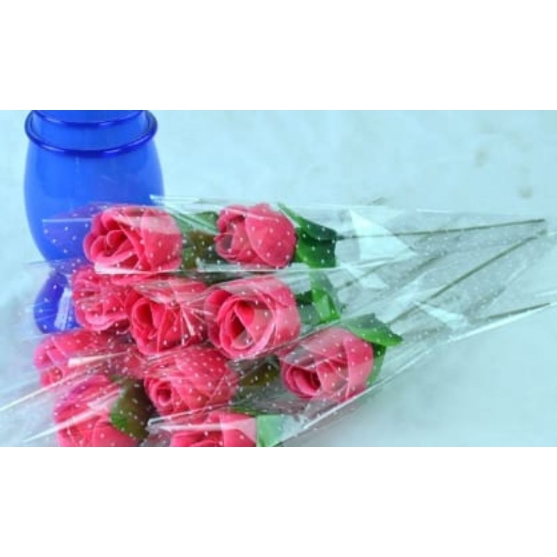 Mawar artificial pertangkai /mawar bijian tanpa plastik