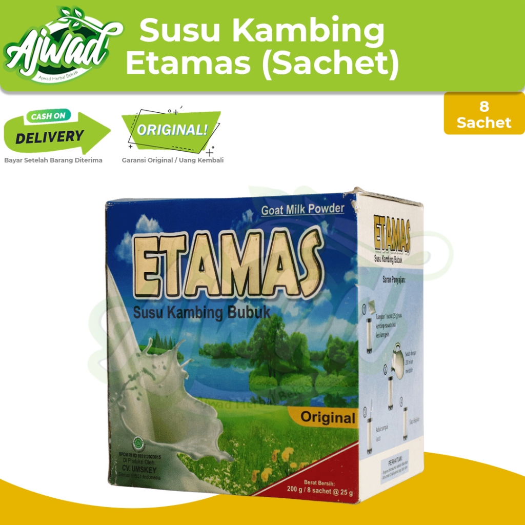 

Etamas - Susu Kambing Etawa Asli Rasa Original - Kemasan Sachet 200gr