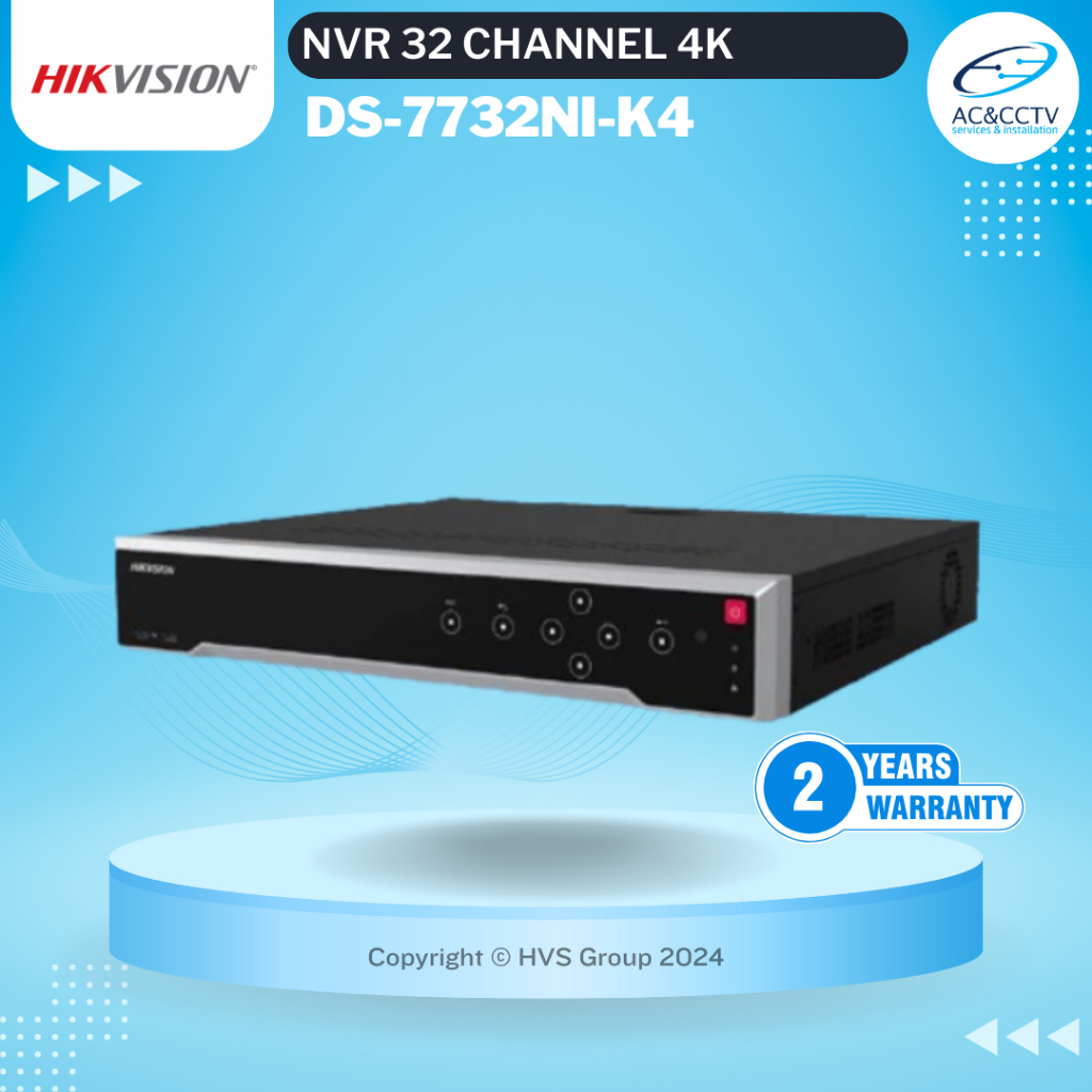 HIKVISION DS-7732NI-K4 NVR 32 Channel 4K