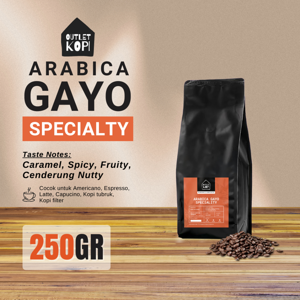 

KOPI GAYO ACEH ARABIKA SPECIALTY 250G