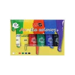 

Acrylic Colours #APLN6597 M&G Cat Akrilik Set 6 Warna 30 ml Warna Basic- SHABG