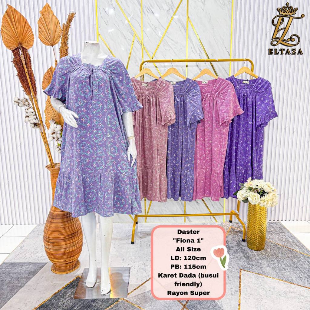 Eltaza Daster Batik Cap Eltaza Rayon Super Klok Busui All Size Sampai Jumbo