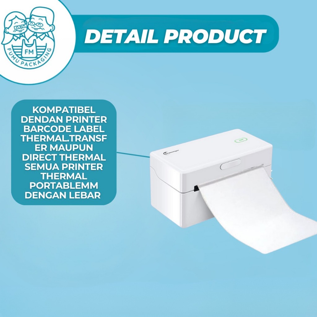 

lkjj Label Thermal 100x150mm Roll / Sticker Label Barcode Isi pcs Premium