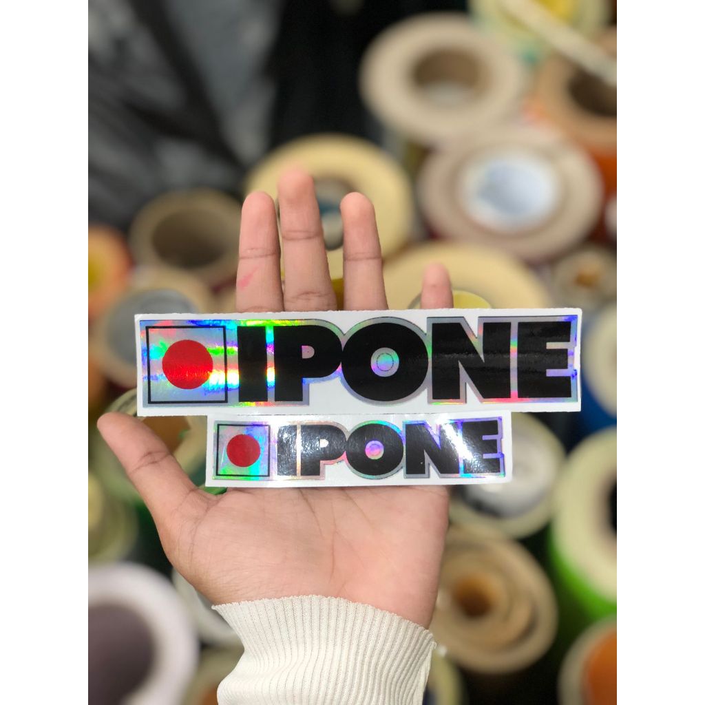 

STICKER CUTTING STIKER TULISAN IPONE HOLOGRAM