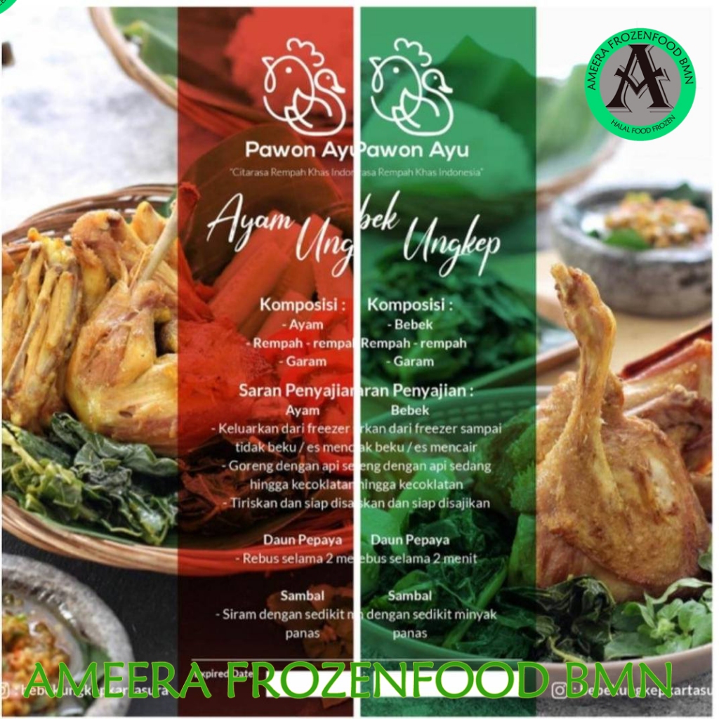 

Bebek ungkep menu lengkap pawon ayu