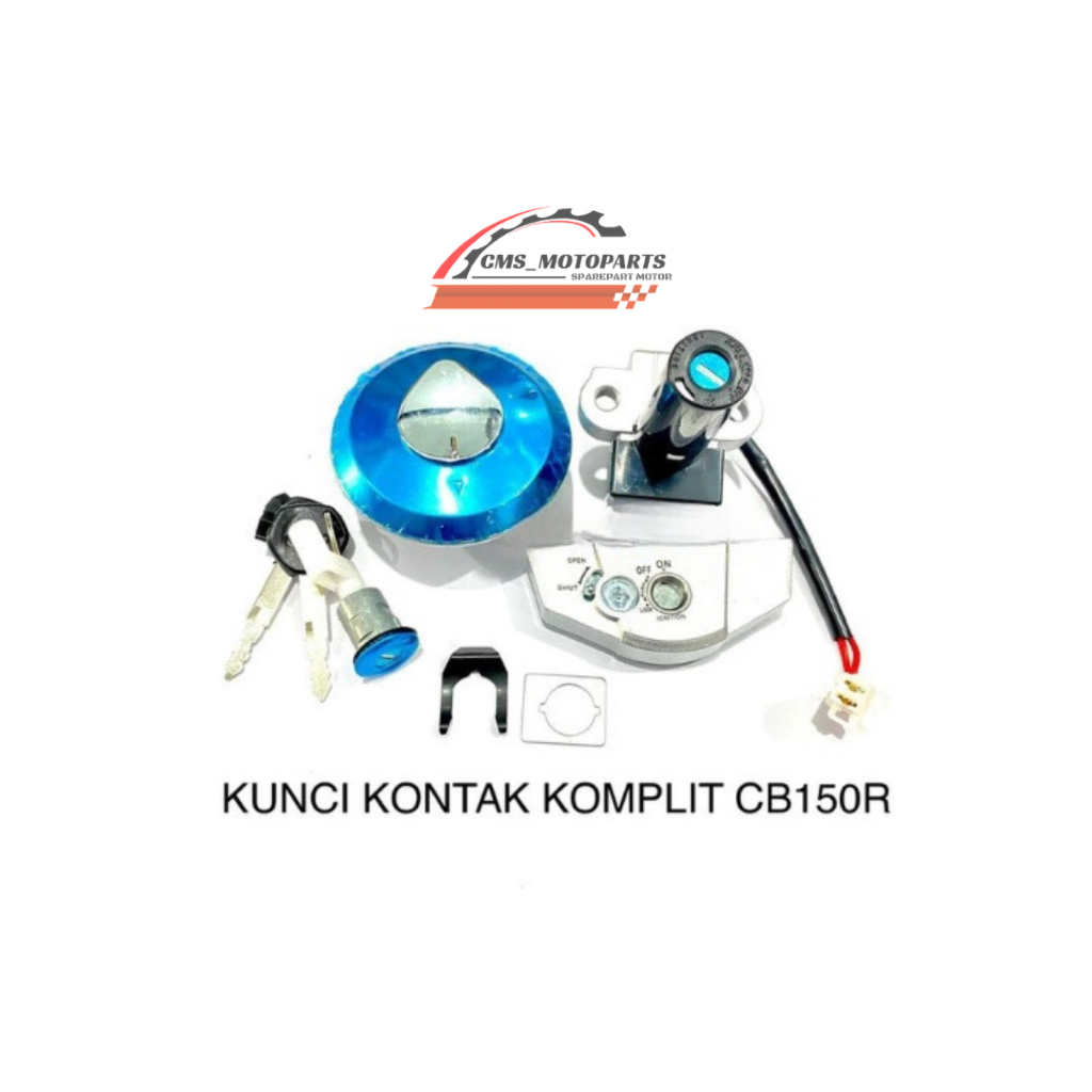 KUNCI KONTAK SET KOMPLIT PLUS TUTUP TENGKI TANGKI HONDA CB 150R CB 150 R CB150R ORIGINAL