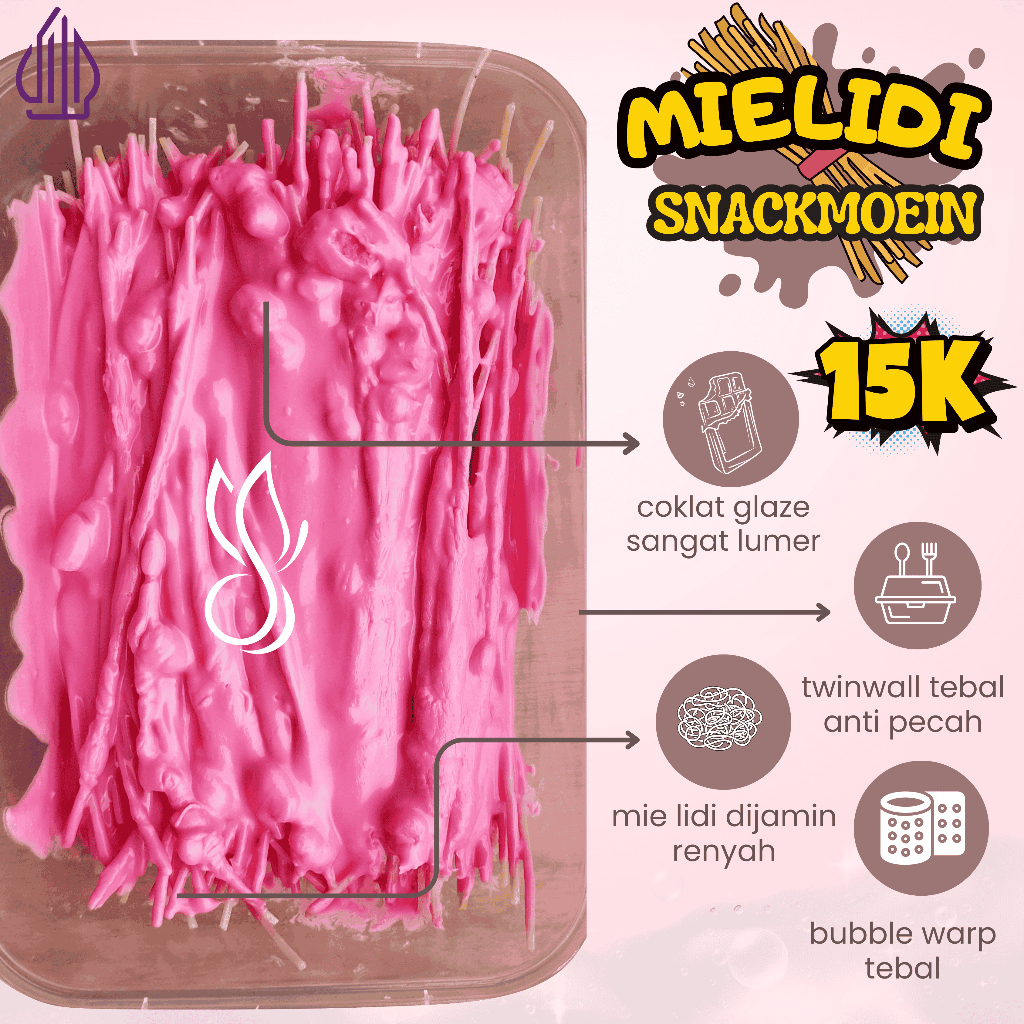 

[TERMURAH] MIE LIDI STRAWBERRY LUMER RASA STRAWBERRY PREMIUM KEMASAN BOX 750ML / MIE LIDI / JAJANAN JADUL