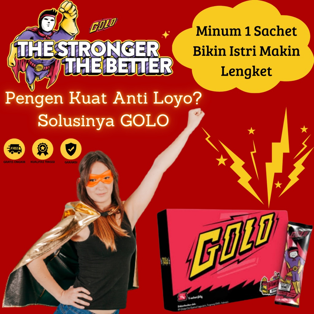 GOLO Ginseng Original Suplemen Pria Mister Golo Penambah Stamina