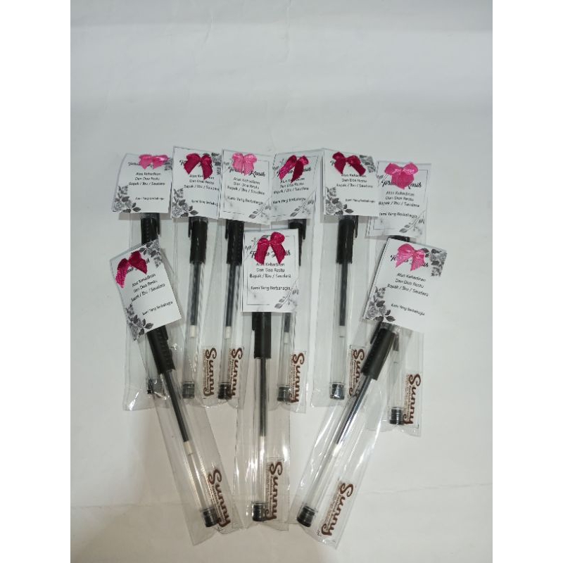 

souvenir pernikahan pulpen gel