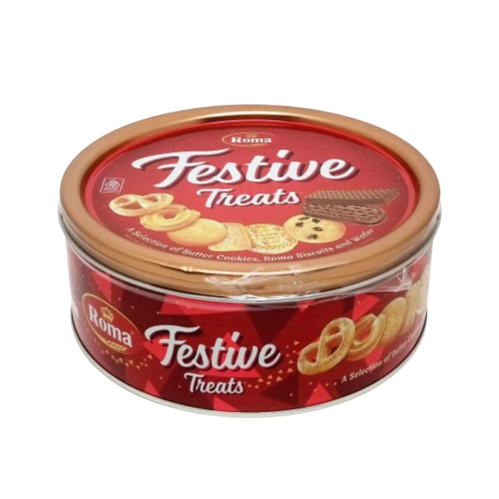 

Roma Festive Treats Assorted 240gr Biskuit Selection Aneka Rasa Kukis Kemasan Kaleng