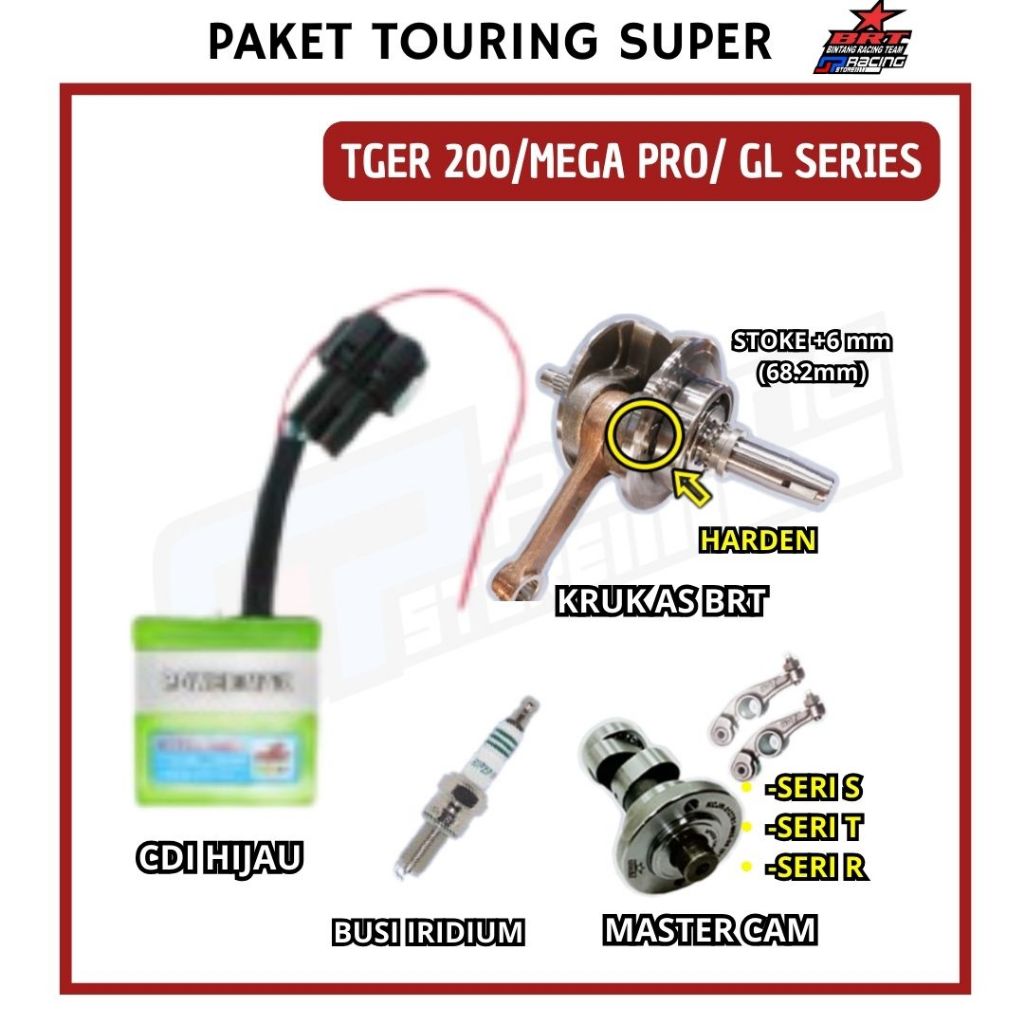 BRT Paket Touring 10 Tiger - Kruk As - CDI - Master Cam