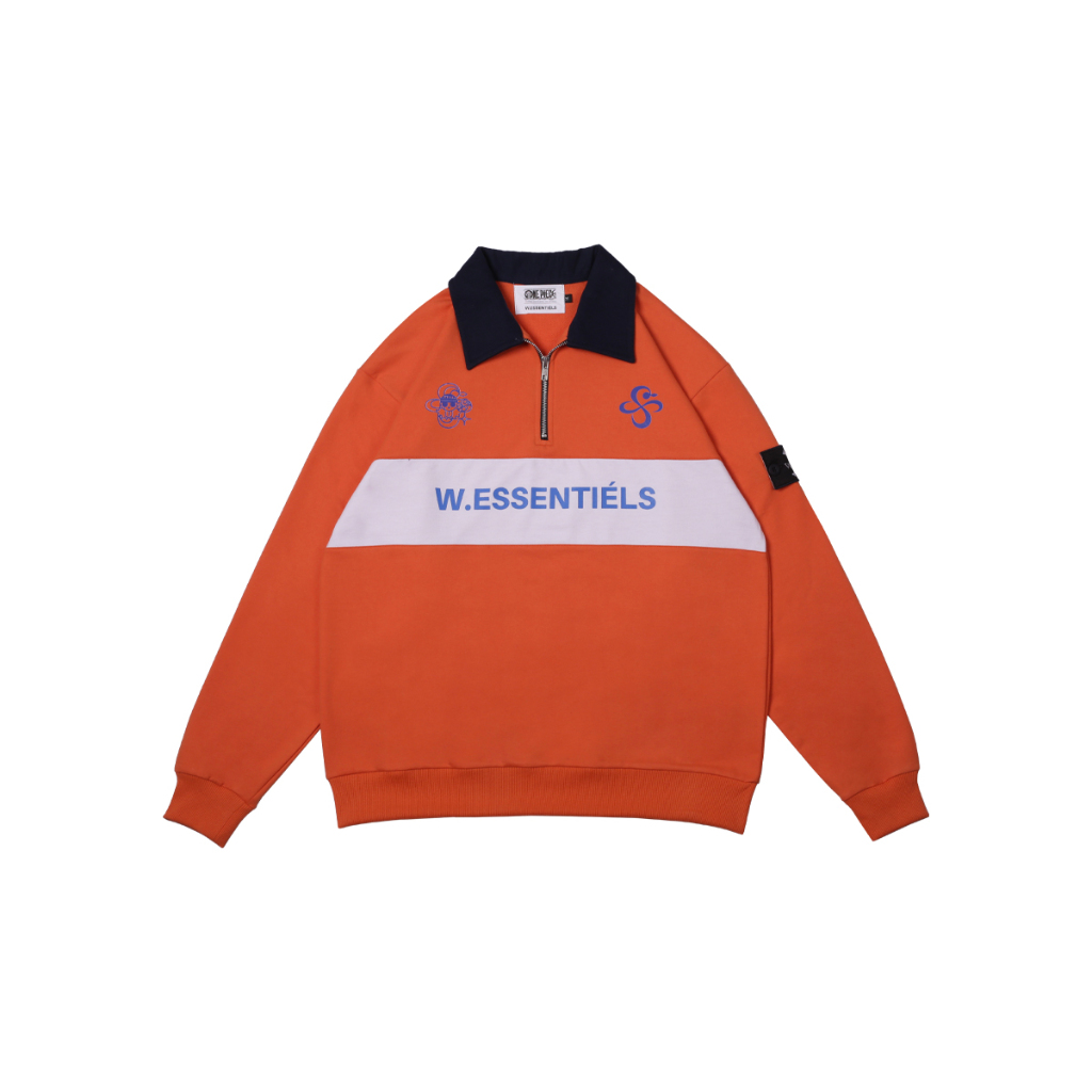 W.Essentiels x One Piece Nami Half Zip Jacket Orange/Blue