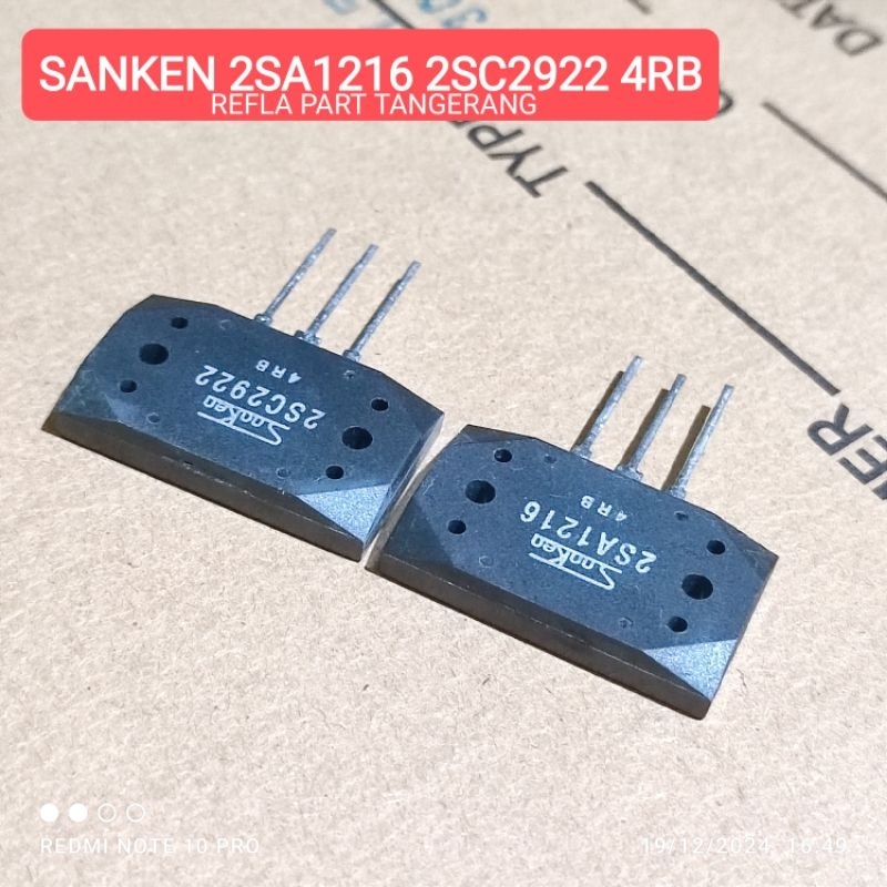 TRANSISTOR SANKEN 2SA1216 A1216 / 2SC2922 C2922  4RB RRT