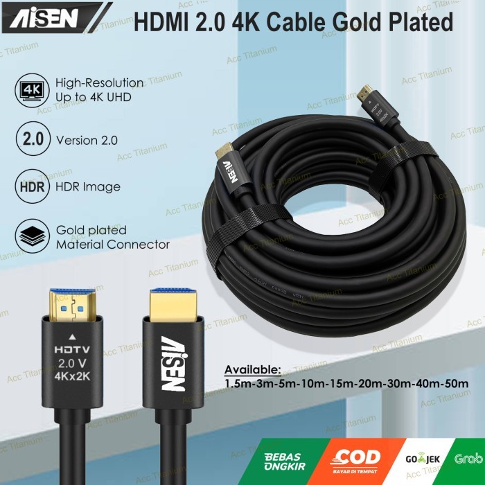Kabel HDMI to HDMI - AiSEN V2.0 4K 1.5m