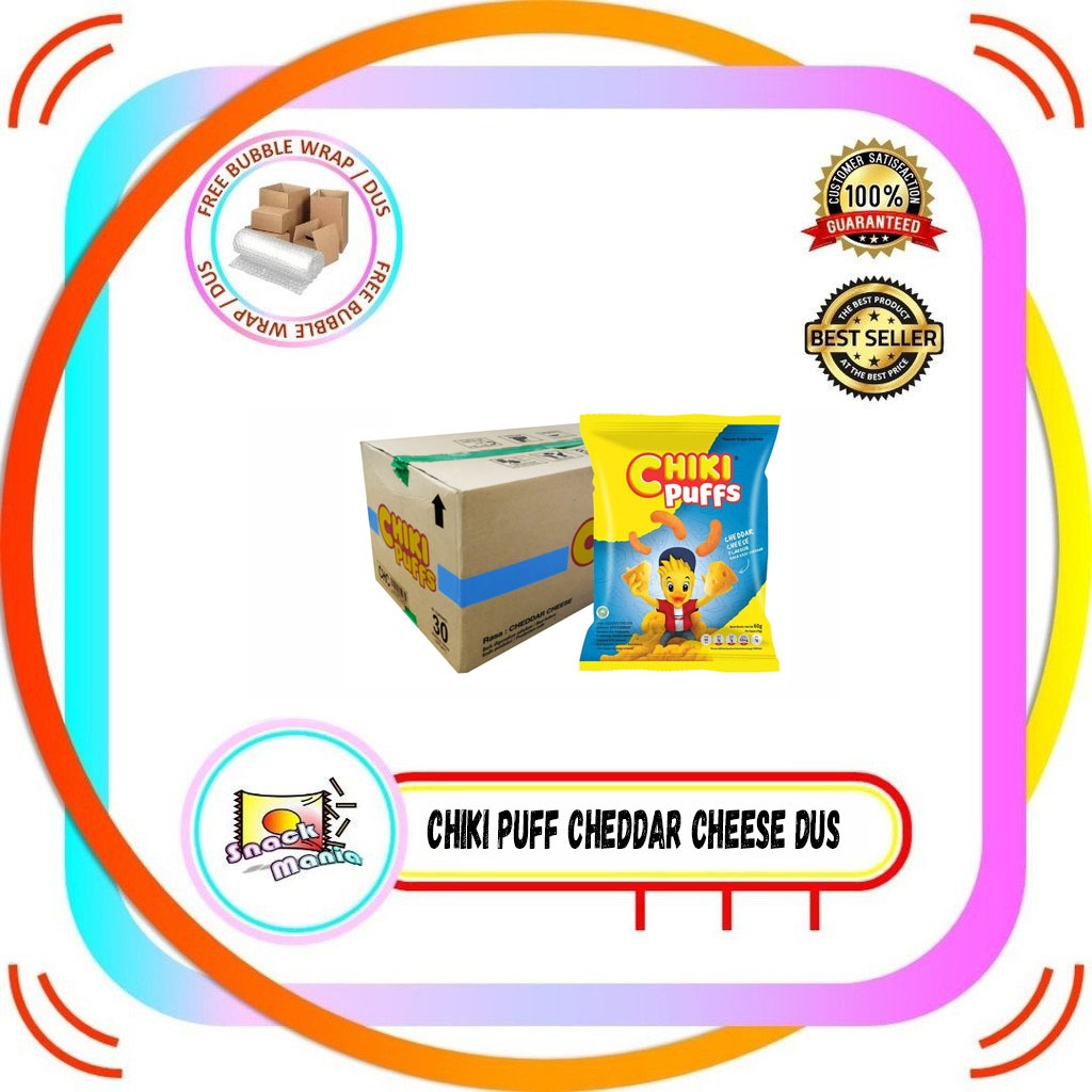 

Chiki Puff Puffs Cheddar Cheese Snack Keju 60 gr x 30 pcs DUS