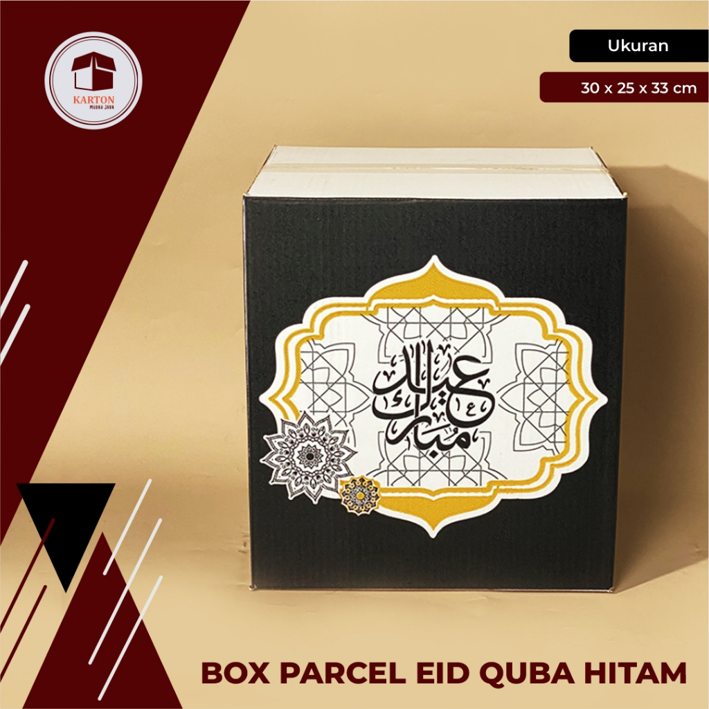 

BOX PARCEL KALIGRAFI QUBA HITAM 30 x 25 x 33 cm-BoxParcelQubaHitam/BoxParcelSembako/BoxParselLebaran