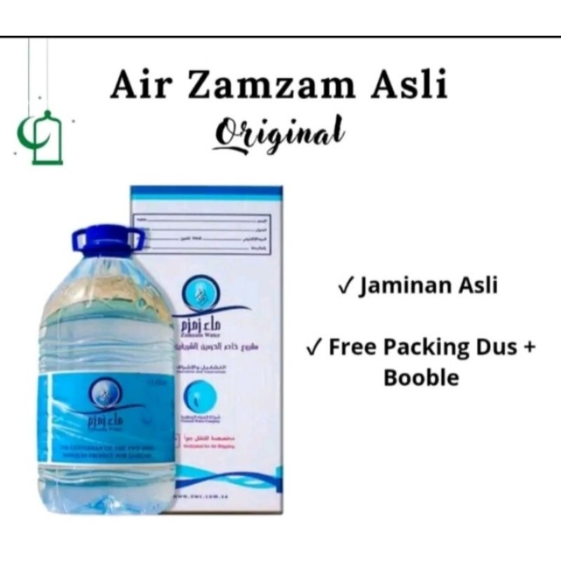 

Air zamzam galon 5 liter asli original asli Mekkah barcode non barcode asli Arab Saudi oleh oleh haji dan umrah murah