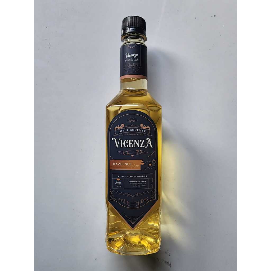 

HAZELNUT SYRUP VICENZA 750 ML MINUMAN SIRUP HAZELNUT PREMIUM 750ML