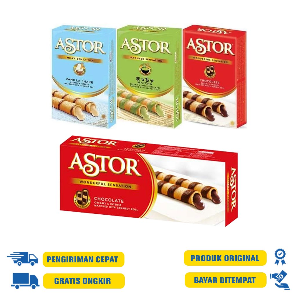 

WAFER ASTOR STICK 40 GRAM & 150 GRAM - VANILLA | MATCHA | CHOCOLATTE