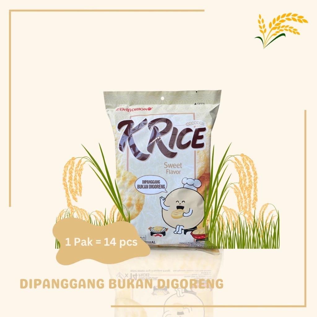 

RB Krice Delfi Orion Krekers Beras Sweet / Seaweed / Cheese PACK (isi 14 pcs)