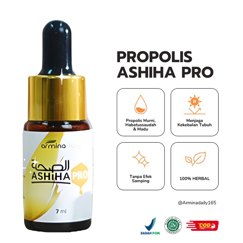 

Propolis Ashiha Pro Propolis habbatussauda Anti Diabetes 100% Asli