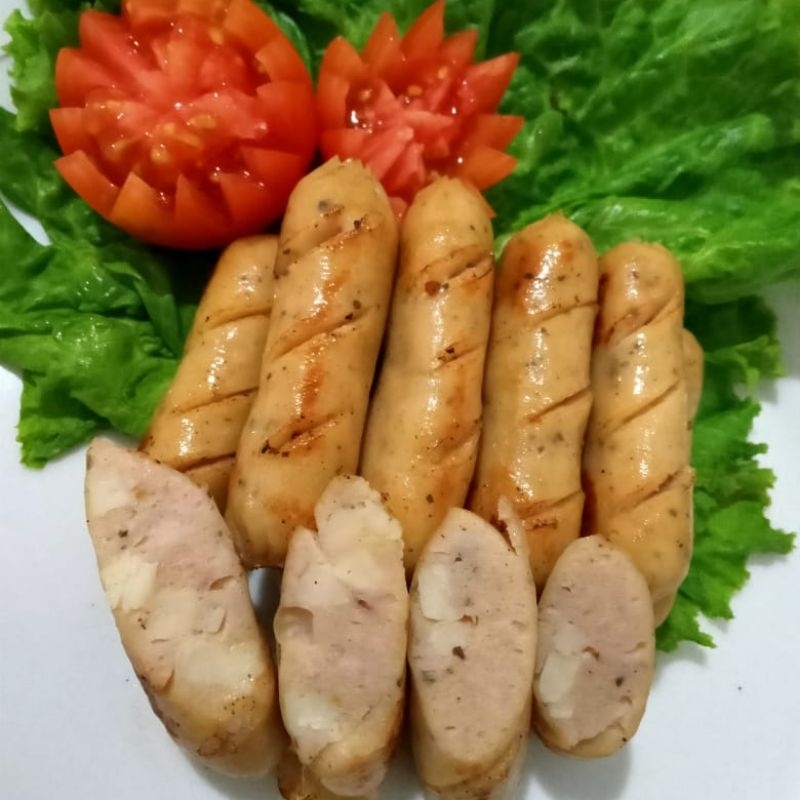 

Zaima Frozen - Sosis Chicken Cocktail Sausage Cheese - Tanpa Pengawet - Tanpa Vetsin