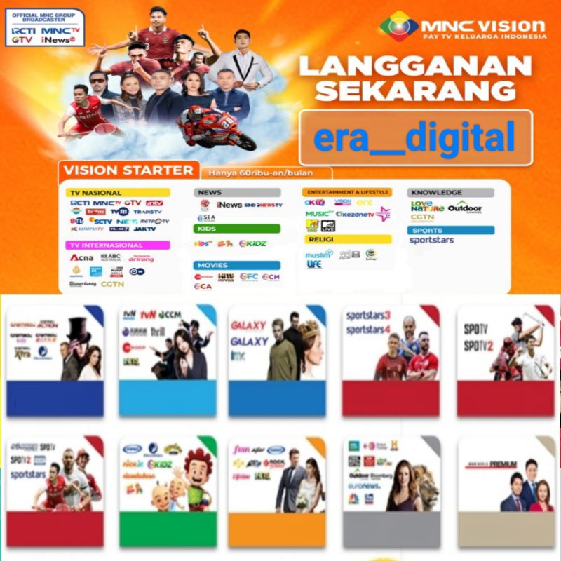 Paket mnc vision jawara plus paket mnc vision terlengkap