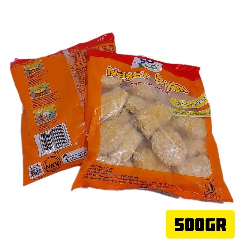 

Naget Ayam Kombinasi So Eco 500gr So Good Nugget Premium