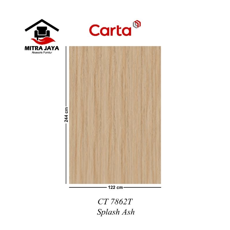 HPL Carta CT 7862 T Carta HPL Splash Ash CT7862T CARTA Hpl Pelapis Kayu Tipe Ct7862t Splash Ash