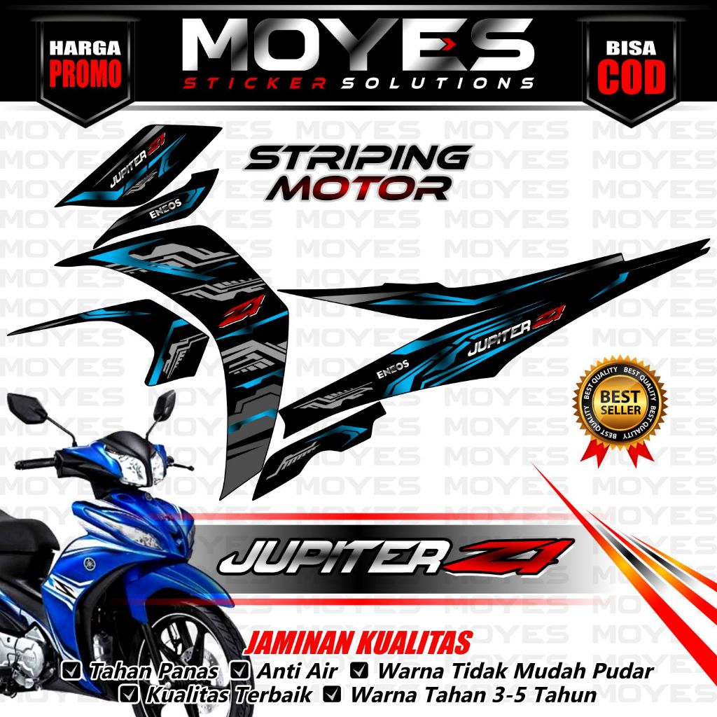 Moyes Decal - Striping Jupiter Z1 - Decal Jupiter Z1 - Stiker Motor Jupiter Z1 - Decal Stiker Jupite