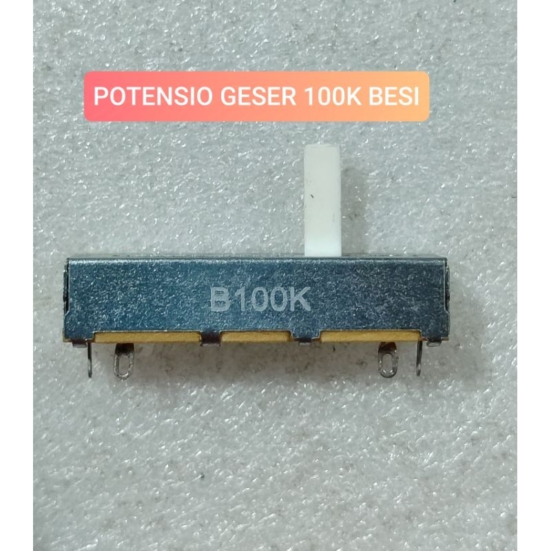 POTENSIO GESER 100K BESI POTENSIOMETER 100 K BESI 5CM