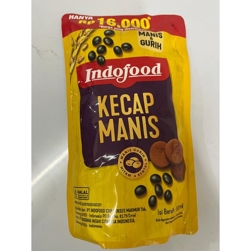 

KECAP MANIS REFILL POUCH INDOFOOD ISI 520 ML