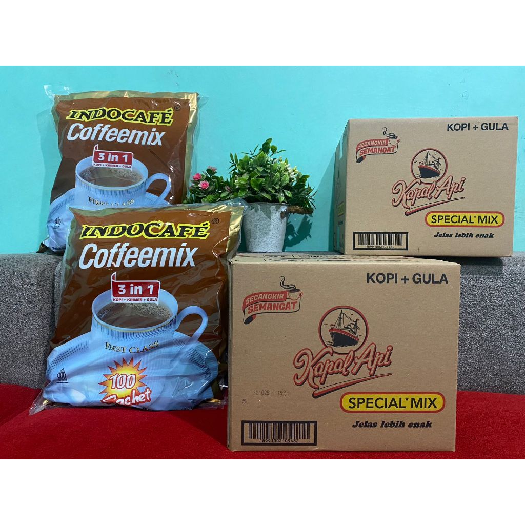 

kapal api spesial mix 1dus atau indocafe 1bag