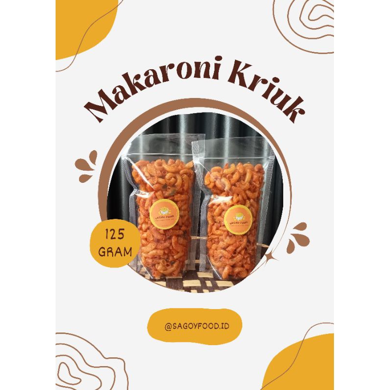 

Makaroni Kriuk Pedas 125gr - Makaroni Cikruh Pedas 125gr - Makaroni Pedas