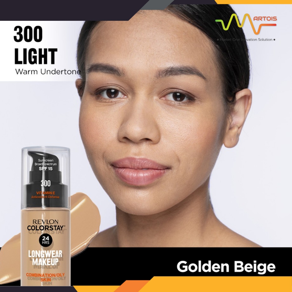 Revlon ColorStay Liquid Foundation For Combination Oily Skin SPF 15 / 300 Golden Beige