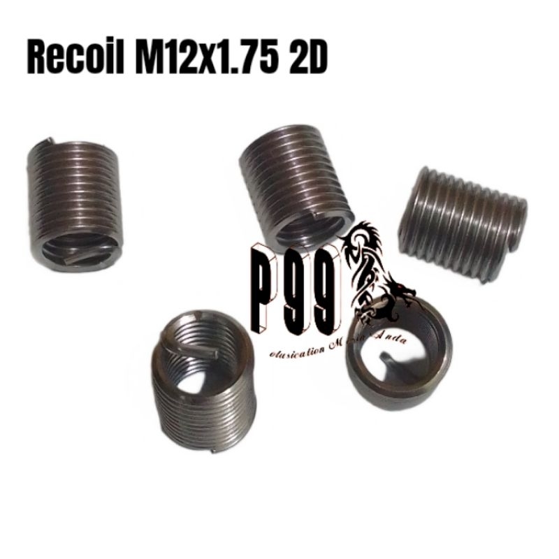 Recoil M12 x 1.75 / Rekoil M12x1.75 / isi Recoil (Baut Kunci 17) SOK DRAT / MATA RECOIL / DRAT COIL