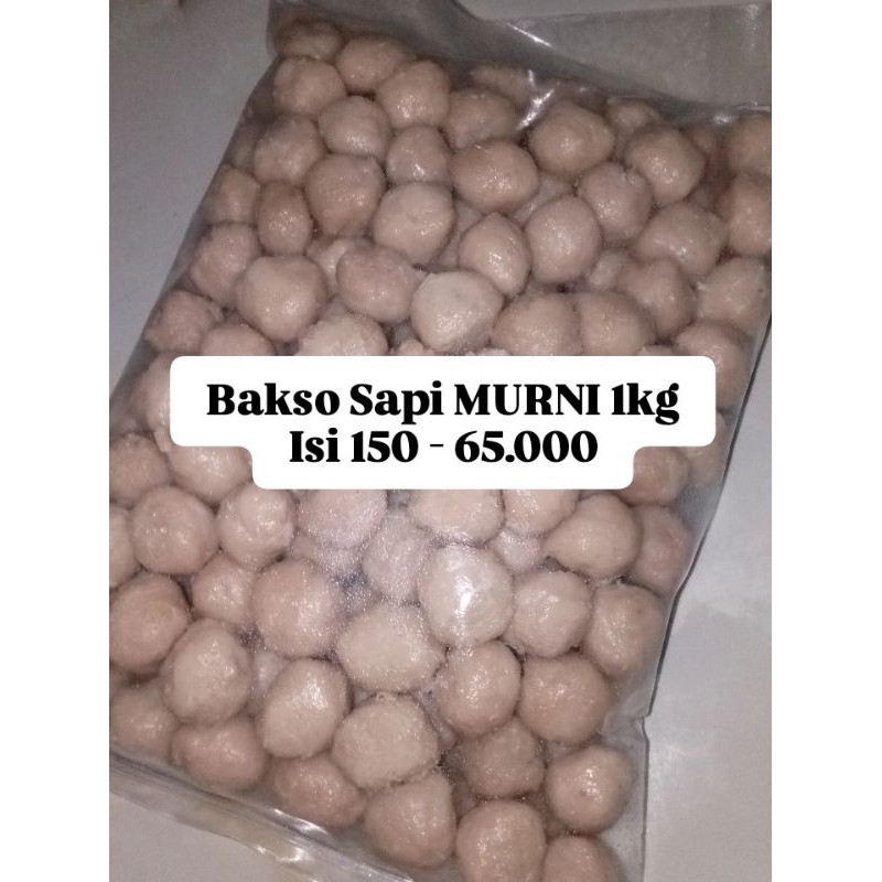 

Bakso Sapi MURNI 1kg Isi 150