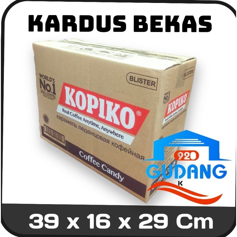 

KARDUS BEKAS UKURAN 39 x 16 x 29