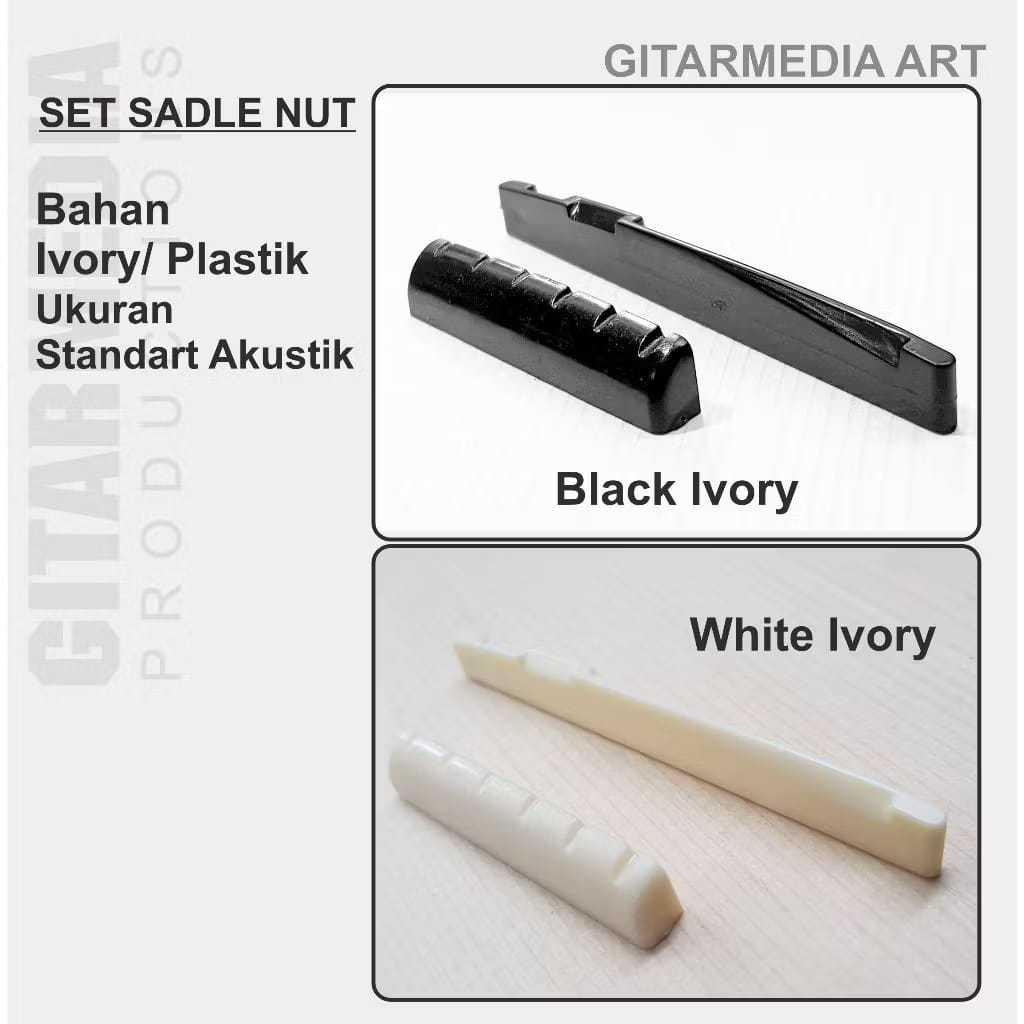 Nut gitar akustik-saddle nut saddle bridge akustik-pin senar string gitar akustik-nut gitar-saddle s
