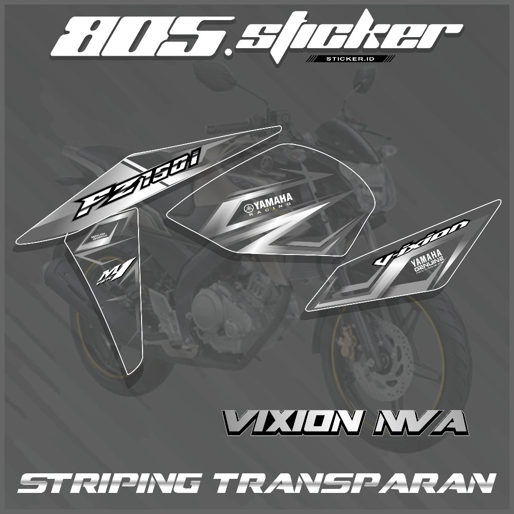 STRIPING STIKER TRANSPARAN NEW VIXION ADVANCE/STIKER VIXION NVA/STRIPING VIXION GRAFIS KEREN